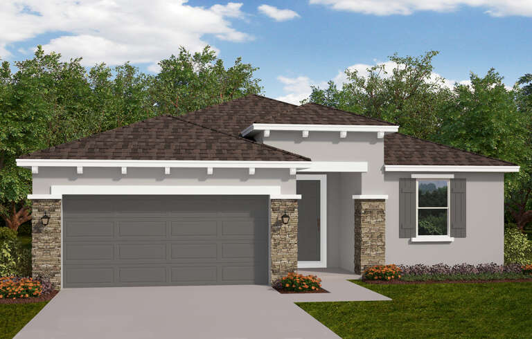 Traditional Plan: 1,675 Square Feet, 3 Bedrooms, 2 Bathrooms - 3978-00282