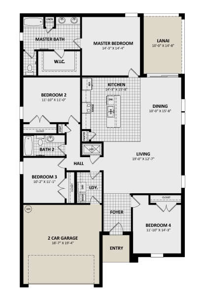 Main Floor  for House Plan #3978-00285