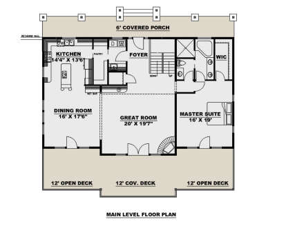 Main Floor  for House Plan #039-00729