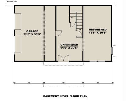 Basement for House Plan #039-00729