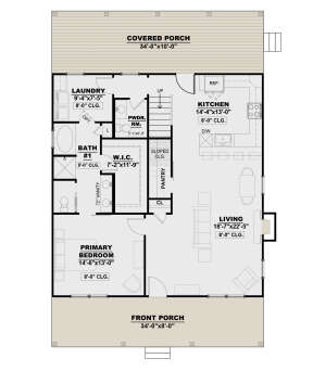 Modern Farmhouse Plan: 1,800 Square Feet, 3 Bedrooms, 2.5 Bathrooms ...