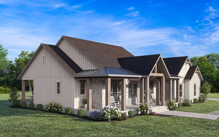 Modern Farmhouse Plan: 2,195 Square Feet, 3 Bedrooms, 2.5 Bathrooms ...