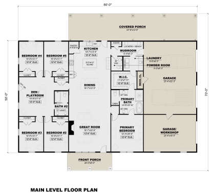Main Floor  for House Plan #7568-00018