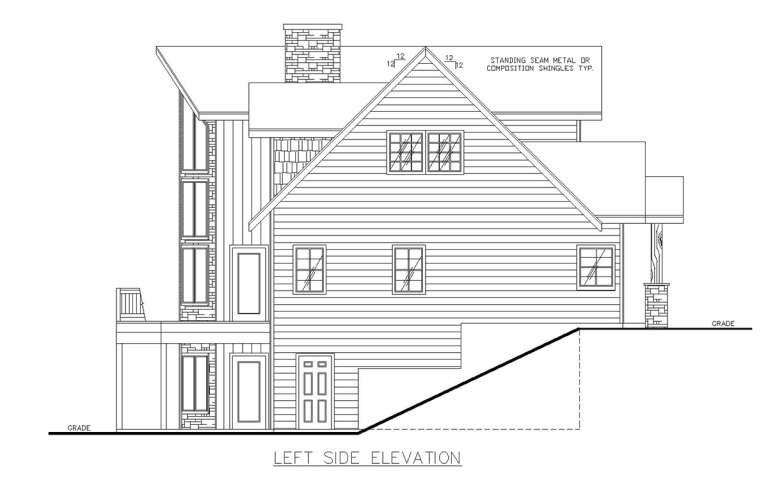 Craftsman Plan: 2,884 Square Feet, 3 Bedrooms, 2.5 Bathrooms - 039-00730