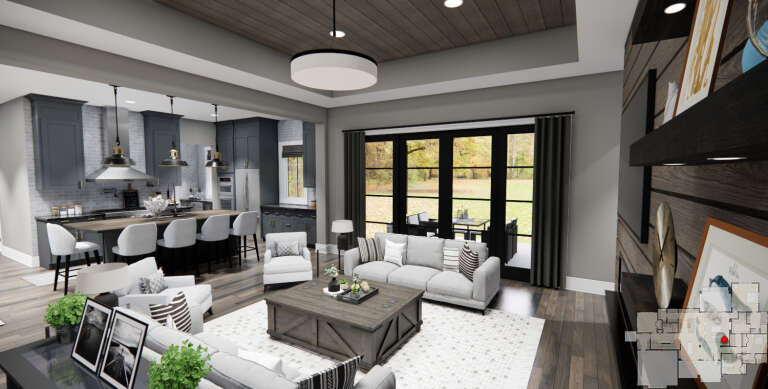 Modern Farmhouse Plan: 2,425 Square Feet, 4 Bedrooms, 3 Bathrooms - 098 ...