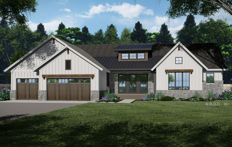 Modern Farmhouse Plan: 2,544 Square Feet, 2 Bedrooms, 2 Bathrooms - 098 ...