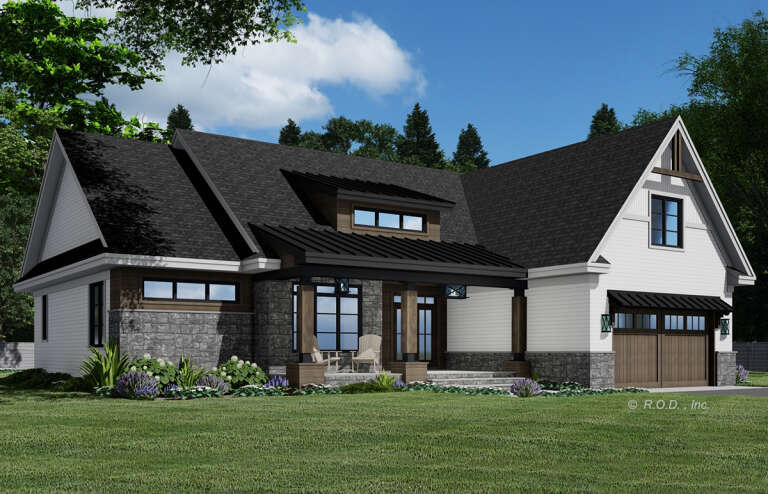 House Plan House Plan #29289 Angled Front Elevation