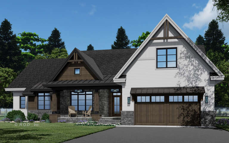 Modern Farmhouse Plan: 2,286 Square Feet, 4 Bedrooms, 3 Bathrooms - 098 ...