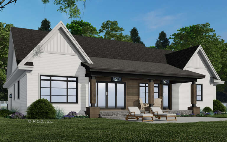 Modern Farmhouse Plan: 2,286 Square Feet, 4 Bedrooms, 3 Bathrooms - 098 ...