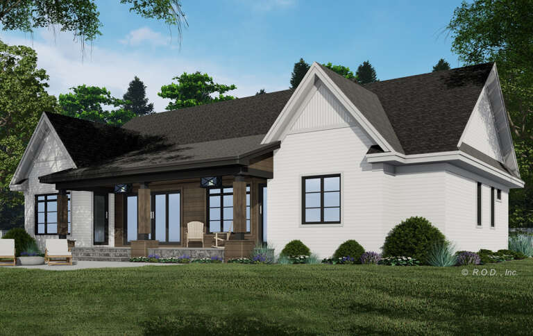 Modern Farmhouse Plan: 2,286 Square Feet, 4 Bedrooms, 3 Bathrooms - 098 ...