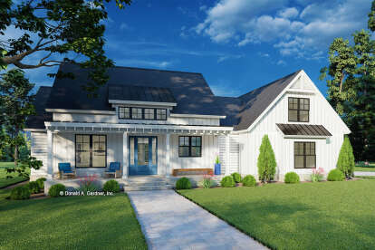 Modern Farmhouse Plan: 2,408 Square Feet, 3 Bedrooms, 2.5 Bathrooms ...