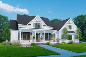 Modern Farmhouse Plan: 2,500 Square Feet, 4 Bedrooms, 3 Bathrooms ...