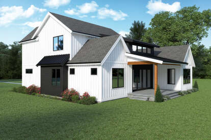 Modern Farmhouse House Plan #2464-00105 Elevation Photo
