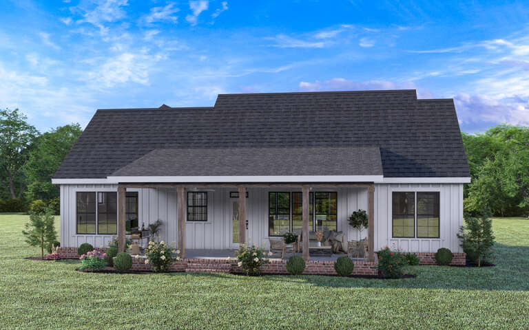 Modern Farmhouse Plan: 1,824 Square Feet, 3-4 Bedrooms, 2 Bathrooms ...