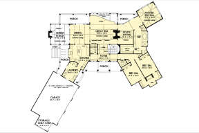 Craftsman Plan: 4,776 Square Feet, 5 Bedrooms, 5 Bathrooms - 2865-00388