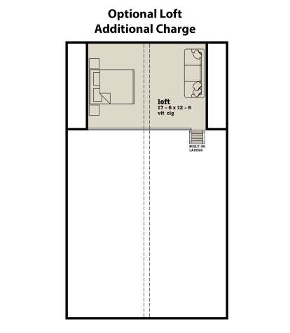 Optional Loft for House Plan #7174-00014