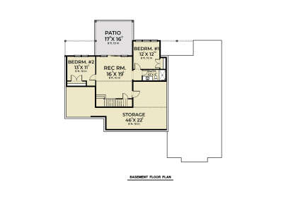 Basement for House Plan #2464-00107