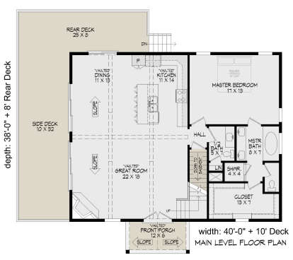 Main Floor  for House Plan #940-00809