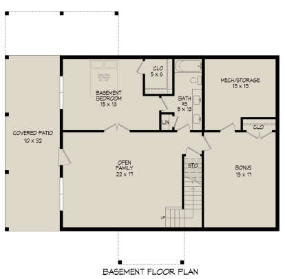 Basement for House Plan #940-00813