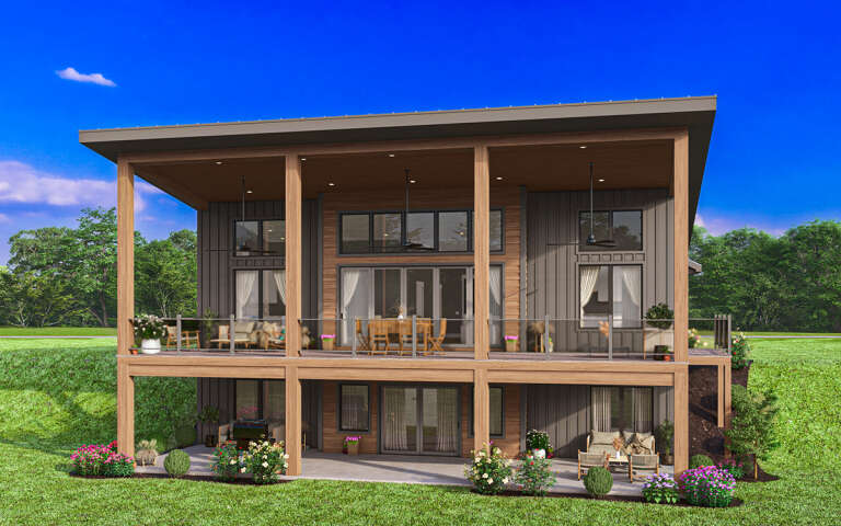 Lake Front Plan: 1,679 Square Feet, 2-3 Bedrooms, 2 Bathrooms - 5032-00248