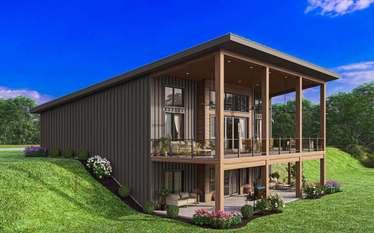 Lake Front Plan: 1,679 Square Feet, 2-3 Bedrooms, 2 Bathrooms - 5032-00248