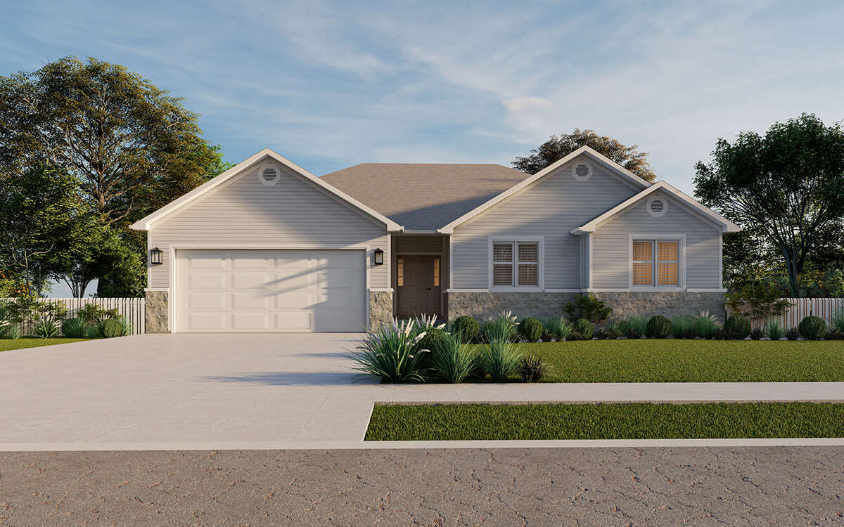 Traditional Plan: 1,810 Square Feet, 3 Bedrooms, 2 Bathrooms - 053-00874