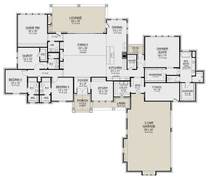 Main Floor  for House Plan #5445-00510