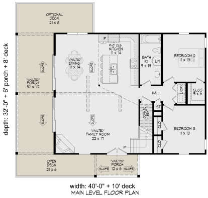 Main Floor for House Plan #940-00836