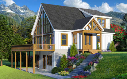 Mountain House Plan #940-00843 Elevation Photo
