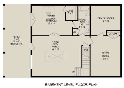 Basement for House Plan #940-00843