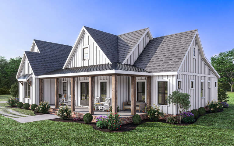 Modern Farmhouse Plan: 2,275 Square Feet, 3 Bedrooms, 2.5 Bathrooms ...