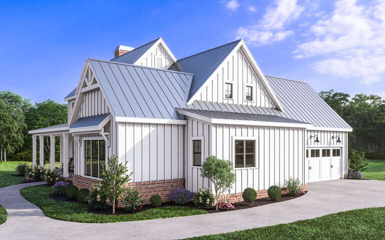 Modern Farmhouse Plan: 2,876 Square Feet, 4 Bedrooms, 3.5 Bathrooms ...