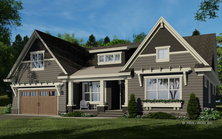 Craftsman Plan: 2,367 Square Feet, 3 Bedrooms, 2.5 Bathrooms - 098-00399