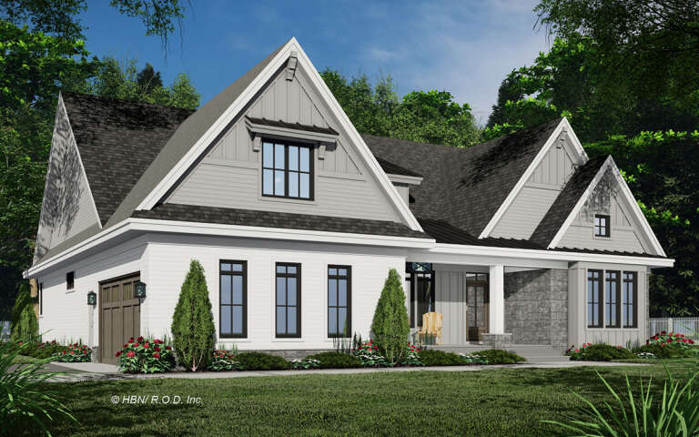 Craftsman Plan: 2,382 Square Feet, 3 Bedrooms, 2.5 Bathrooms - 098-00419