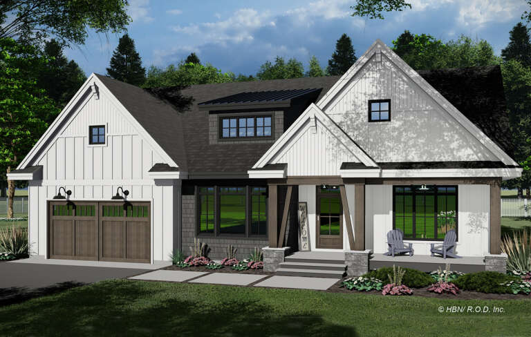 Modern Farmhouse Plan: 2,570 Square Feet, 3 Bedrooms, 2.5 Bathrooms ...