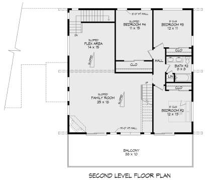 Second Floor for House Plan #940-00857