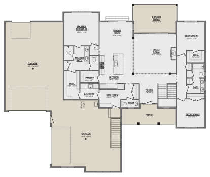 Main Floor  for House Plan #1958-00001