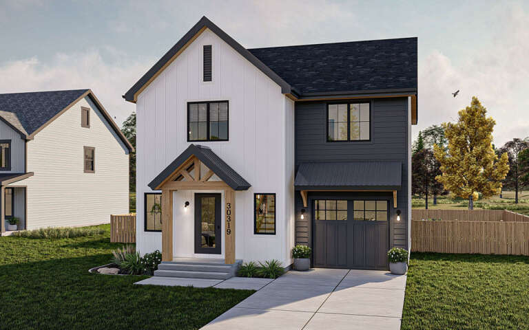 House Plan House Plan #29638 Angled Front Elevation