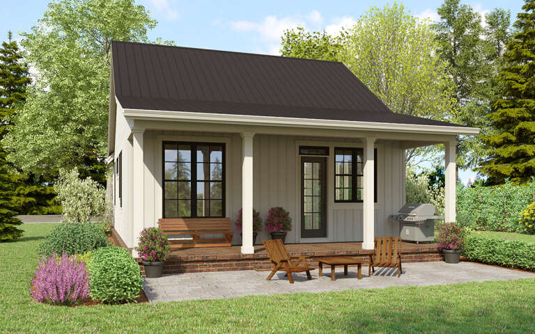 Cottage Plan: 1,058 Square Feet, 2 Bedrooms, 2 Bathrooms - 2559-00992