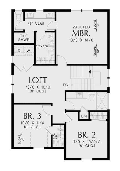 Second Floor for House Plan #2559-00993