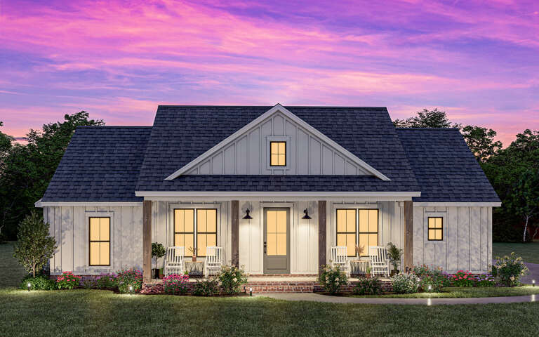 Modern Farmhouse Plan: 1,591 Square Feet, 3 Bedrooms, 2.5 Bathrooms ...