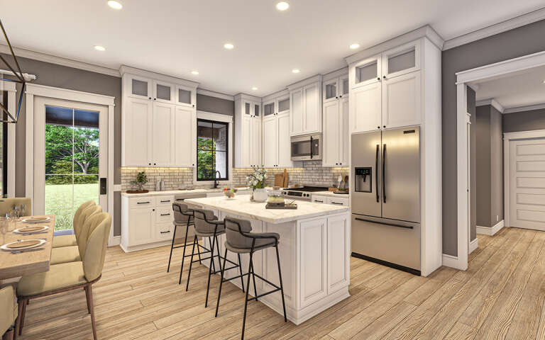 Modern Farmhouse Plan: 1,800 Square Feet, 4 Bedrooms, 2 Bathrooms - 041 ...