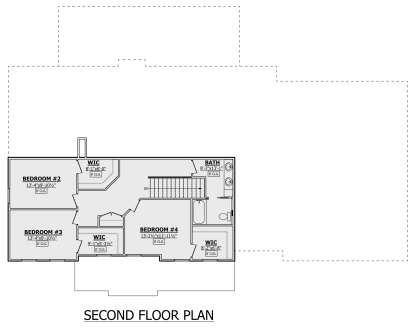 Second Floor for House Plan #1958-00016