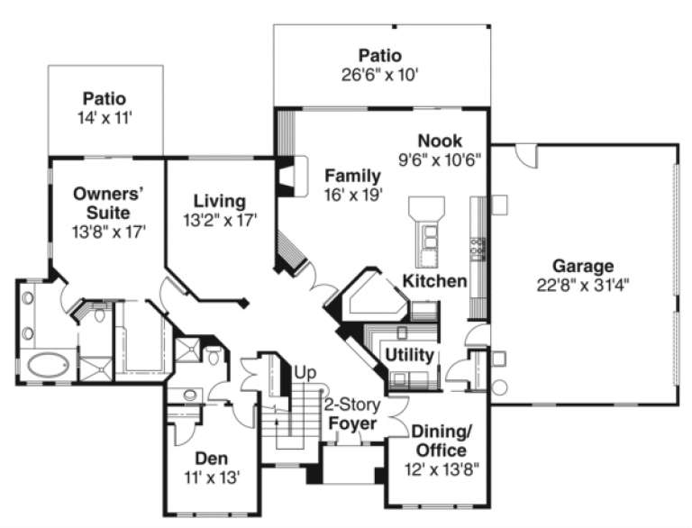 House Plan House Plan #2972 Drawing 1