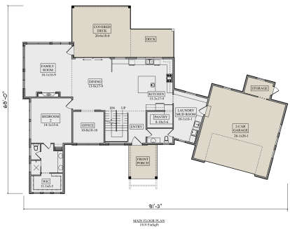 Main Floor  for House Plan #5631-00224