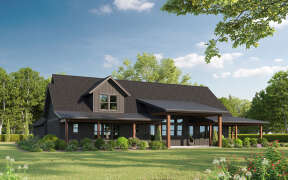 Modern Farmhouse Plan: 3,756 Square Feet, 3 Bedrooms, 2.5 Bathrooms 