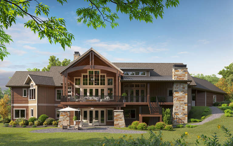 Craftsman Plan: 3,985 Square Feet, 2-6 Bedrooms, 2.5 Bathrooms - 5631-00232