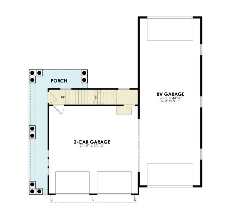 House Plan 2559-00969 - Craftsman Plan: 576 Square Feet, 1 Bedroom, 1  Bathroom