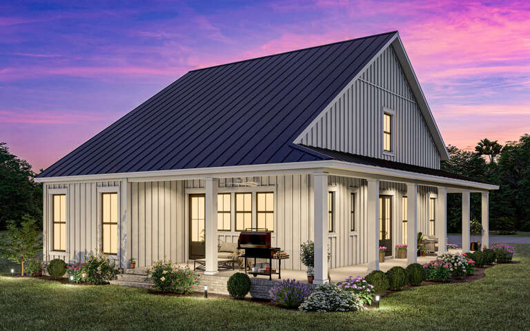 Modern Farmhouse Plan: 2,235 Square Feet, 4 Bedrooms, 3 Bathrooms - 041 ...