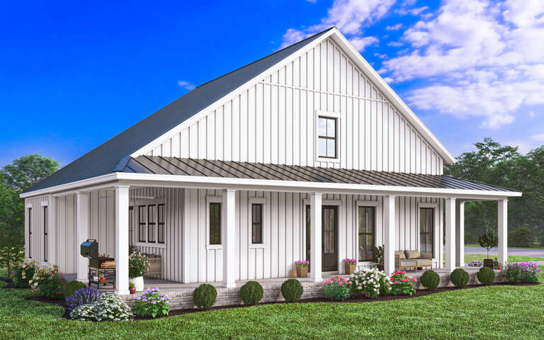 Modern Farmhouse Plan: 2,235 Square Feet, 4 Bedrooms, 3 Bathrooms - 041 ...